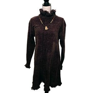 Newport News Vintage Women's Brown Sweater Dress Size M